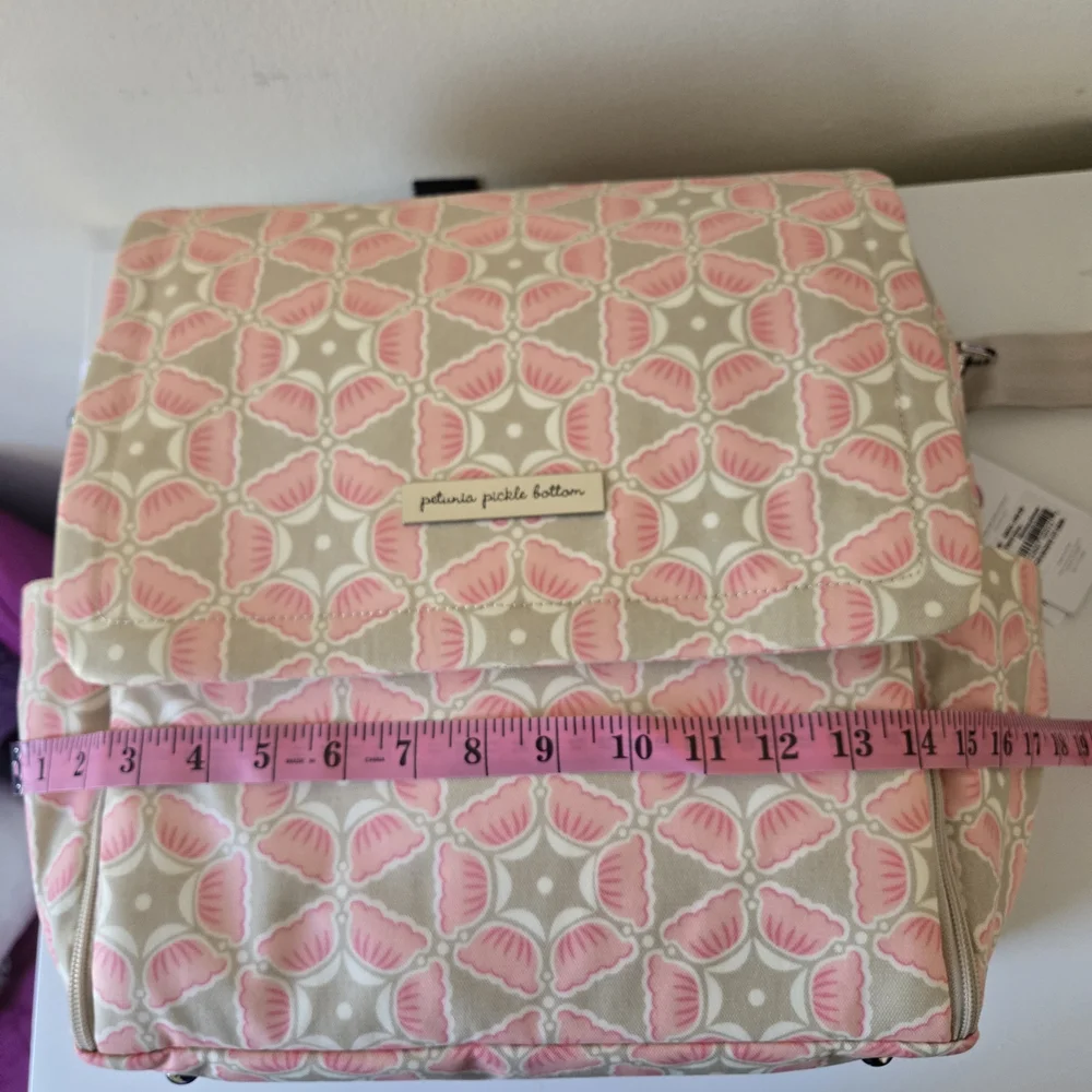 Petunia Pickle Bottom Pink and Gray Women Bag